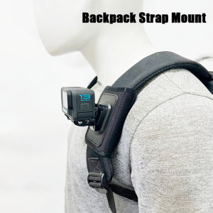 Backpack Strap Mount for GoPro Hero 13 12 11 10 9 8 7 Shoulder Bracket for Insta360 X5 X4 X3 for DJI Action Camera Accessories