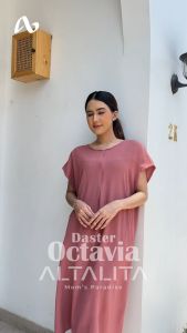 Altalita - Daster Octavia Polos Jumbo Cringkle Airflow Busui Selutut Terbaru