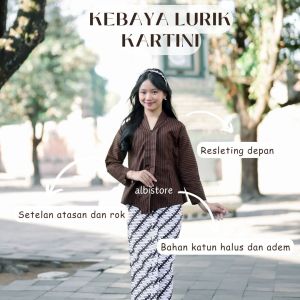 SET KEBAYA LURIK ANAK PEREMPUAN LURIK PEREMPUAN HALUS KEBAYA KARTINI ENCIM MODERN
