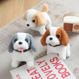 Electric Dog Toy for Kids Simulation Plush Dog Barking Dog Toy Barking and Walking Wagging Ass Walking Dog Toy for Kids