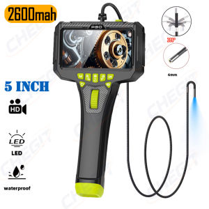 NEW 5-Inch Screen 360° Steering 6mm Lens Endoscope HD Camera Automotive Maintenance Engine Industrial Pipeline Detector