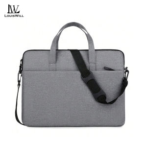 LouisWill Fashion Business Bag 14 - inches Laptop Bag Shoulder Bag Portable Cross Body Bag Large Capacity Handbag Waterproof Messenger Bag Lightweight Casual Bag Leisure Bag