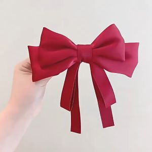 Bayar Di Tempat - Aksesoris Rambut Pita Satin / Hair Clip Simple Elegan