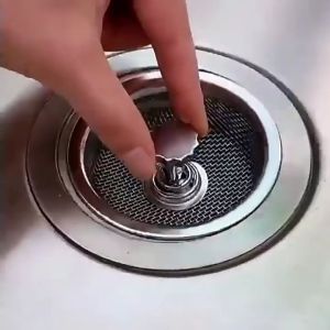 2Pcs Kitchen Sink Filter with Water Plug / Stainless Steel Anti-clogging Sink Drain Strainer / Bathroom Basin Hair Catcher Stopper / Household Bathroom Kitchen Accessories