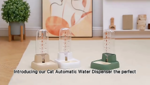 SG Seller 500ML Dog Cat Auto Feeder  Pet Automatic Feeder  Drinker Food Water Dispenser Bowl Auto Pet Feede
