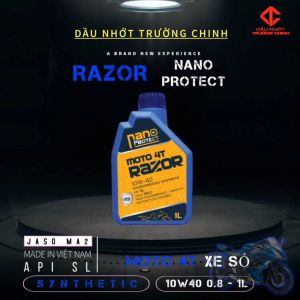 Nhớt Razor Nano Protect 4T 10W40 tổng hợp dành cho xe số tay côn