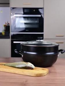 Maifan Stone Soup Pot Non-stick Wok Induction Cooker Gas Pot Household Stainless Steel Stew Pot Perfect For Family Meals Easy To Clean Double-handled Soup Pot