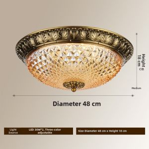 MINGRU | American European Vintage Zinc Alloy Round Lamp