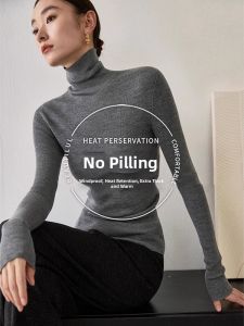 New Winter Fashion Elegance Versatile Rejuvenating Turtleneck Knit Top
