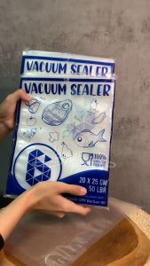 ( Isi 50 Lembar )Plastik Vacuum Sealer 20x25 Cm - Plastik Vacuum Makanan