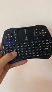 2.4GHz Wireless Keyboard Full Touchpad Remote Control Keyboard Mouse Mode with Large Touch Pad Vibration Feedback for Smart