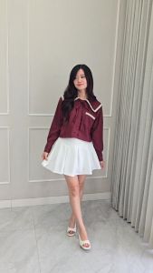 Saeri Top Atasan Lengan Panjang Wanita Orecca