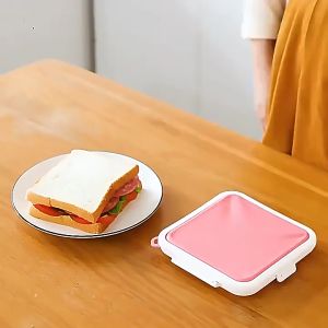 现货 硅胶三明治盒 便携密封设计 可加热收纳更安心 Ready stock  Silicone Sandwich Box – Portable Leakproof & Microwave Safe