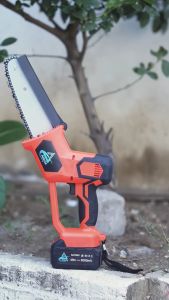 Chainsaw Gergaji Rantai Elektrik Mini 48 V Portable Genggam Lithium Charger Lengkap 8 Inch - UL-1030