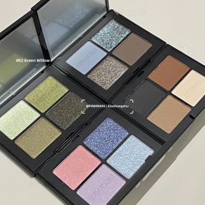 Pinkmake Four-Color Eyeshadow Palette Smoky Green Quartz Natural Fresh Girl Group Eyeshadow Palette Versatile Earth Tone