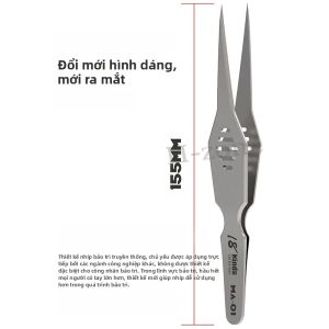 Mechanic | QZLAHZ MA-01 Nhíp Thép Không Gỉ Chính Xác Độ Cứng Cao Đầu Rộng Hơn Để Sửa Chữa Điện Tử Bộ Dụng Cụ Cầm Tay