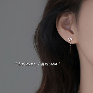 999 Pure Silver Heart Shaped Earrings Womens Fashion Jewelry Elegant Simple Style Fresh out New Ear Cuff Bracelet