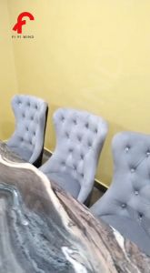 Aigle Marble Dining Set/ Marble Dining Table/ Meja Makan 6 Kerusi/ Meja Makan Marble/ Meja Makan Set/ Meja Batu