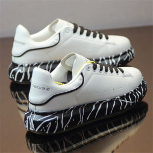 Elevated Spring 2021 Mens Sneakers Thick Bottom Casual Low Top Canvas Shoes Fashionable Korean Style Flat Heel Rubber Sole