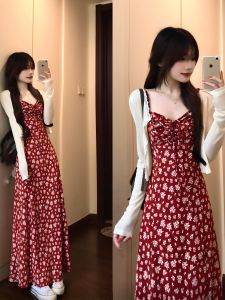 ZHENMANZI | French Romantic Floral Spaghetti Strap Summer Dress