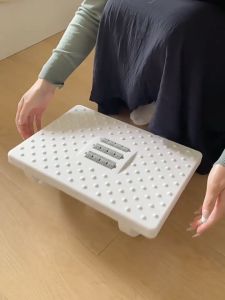 【180° shake Massage roller】 ergonomic office foot rest Anti-slip Antibacterial Massage foot stool foot rest under office desk