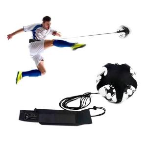 Football Kick Trainer Soccer Training Aid Hands Free Solo Practice Equipment With Belt Elastic Rope For Kids Adults