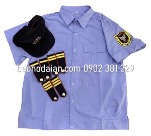 Áo bảo vệ nẹp bo (budong) logo tay kèm cầu vai và nón kèm sao