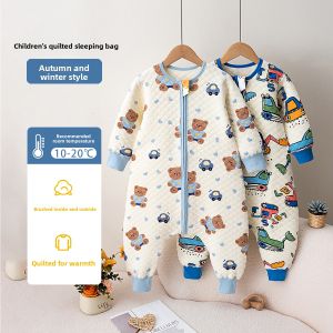 JIFANPAUL | Winter Season Three-Layer Cotton Childrens Sleeping Bag Anti-Kick