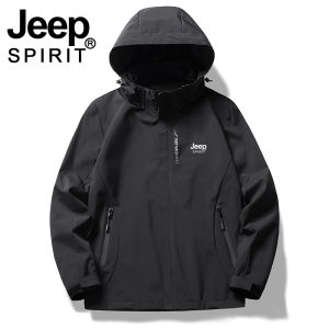 Jeep Tinh Thần 1941 Etd Ngoài Trời Quần Áo Mộc Mạc Hợp Thời Trang Thương Hiệu mùa xuân và mùa thu nam chắn gió Của Leo Núi Bộ đồ trượt tuyết