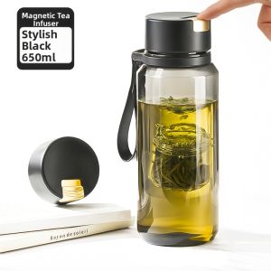 GIANXI | Magnetic Tea Water Separation Sports Bottle Large Capacity 1pc