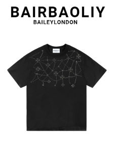 Luxury Niche Design Glitter Fashion Short Sleeve T-Shirts
