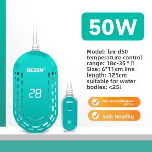 BESSN | Automatic Temperature Control Heater for Low Water Level Small Aquarium and Turtle Tank