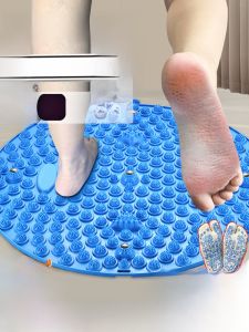 Indoor Circular Silicone Pressure Plate Foot Bottom Massage Pad Adult Meridian Unblocked Soft Silicon Foot Stepping Mat