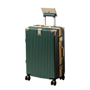 Durable Luggage 20 Inch Travel Suitcase Multi-Functional Password Combination Pull Rod Wheel 24 Aluminum Frame Fashionable Trendy