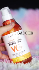 KADAIE Beauty SADOER Vitamin C Body Wash 520ml: Whitening Shower Gel & Long Lasting Moisturizer