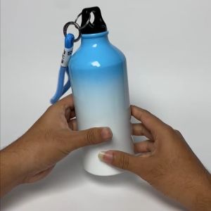 PSD - QUAFF Aluminum Sublimation Gradient Sports Jug with Hand Rope Water Bottle 600ml