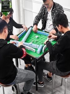 Portable Foldable Simple Home Use Real Wood Mahjong Table Card Room Chess Table Two-Way Use Quail Table Modern Minimalist Style