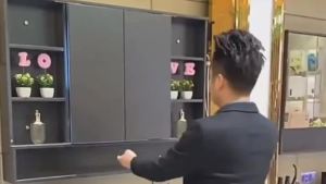 LED Bathroom Mirrors For Bathroom Toilet Vanity Cabinet Hanging LED Bathroom Mirror LED Toilet Mirror Wall Mount Smart Hidden Folding Feng Shui Mirror 镜子化妆