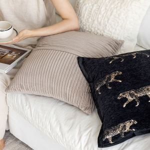 Luxurious Embroidered Decor Pillow Case for Sofas and Beds