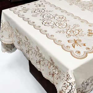 Lace thickened tablecloth rectangular waterproof oil resistant stain resistant European dining table cloth