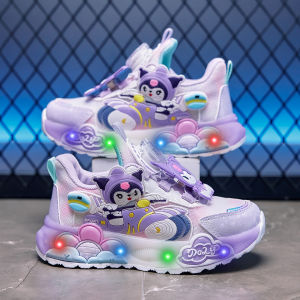 KUOBURENSHENG | Non-slip Waterproof Light-up Kids Shoes