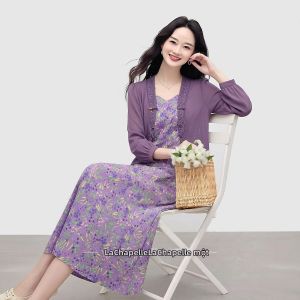 La Chapelle | Đầm Giúp Gọn Gàng In Hoa Thời Trang Mùa Hè