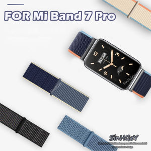 Nylon Strap For Xiaomi Mi Band 7 Pro Strap Nylon Velcro Metal Protective Case Nylon Bracelet 7 Pro Replacement Wristband