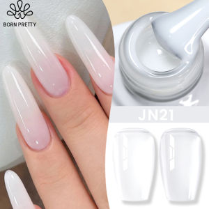 BORN PRETTY 10ml Christmas Jelly Glitter Gel Nail Art Polish Nude Semi Permanent Soak Off UV LED Varnish Sparkle Syrup Gel Nail