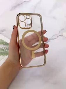 MAGSAFE CHROME SLIM IPHONE XR / 11 PRO / 11 PRO MAX / 12 / 12 PRO MAX / 13 / 14 / 14 PRO / 14 PLUS / 14 PRO MAX SOFTCASE CHROME MAGSAFE MAGNET SOFT CASE LIST COLOR TERBARU TERMEWAH