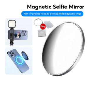 Universal Magnetic Selfie Mirror Phone Back Camera Selfie Mirror Phone Convex Mirror for All Smartphones