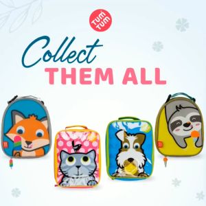 TUM TUM Insulated Childrens Lunch Bag / Backpack - Tas Bekal Makan Anak