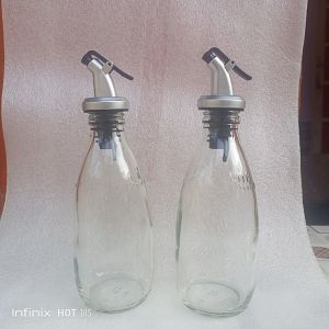 Botol Kaca 250 ml Tutup Wine 2 pcs Botol Minyak goreng Tutup Wine Botol ZODA