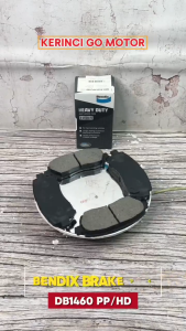 Bendix DB-1460 HD Kampas Rem Depan Brake Pad Avanza Xenia 04-20 Rush Terios 07-16 Taruna 99-06 APV 04-On Mega Carry 11-18 Maven 05-On