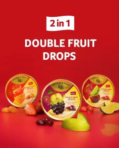 Cavendish & Harvey 2 in 1 Double Fruit Drops with Filling Assorted 175g
